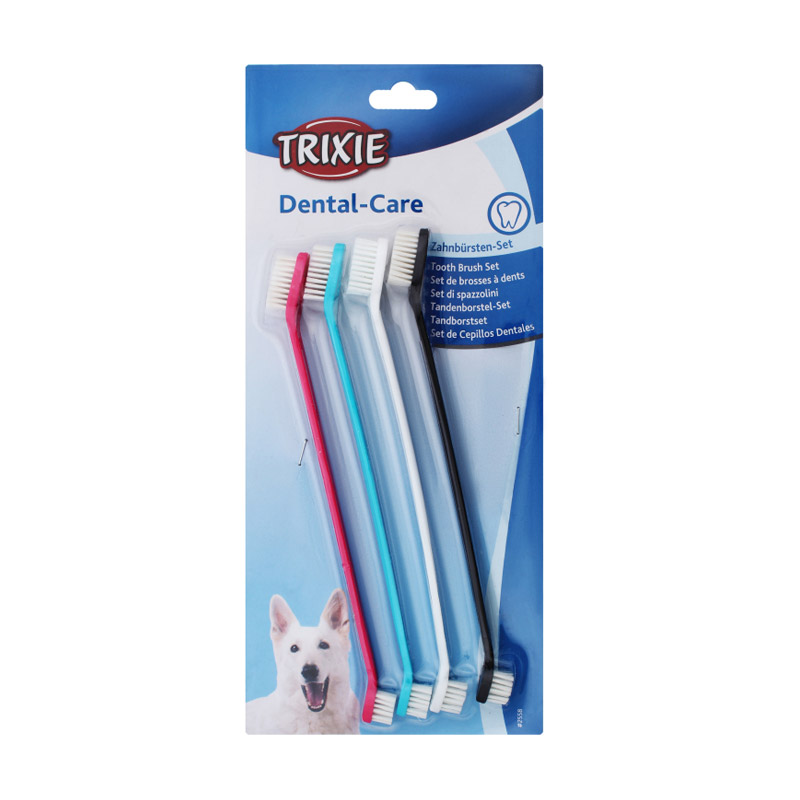 Набір зубних щіток для собак Trixie, 4 шт